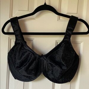 Bali Black Full-Coverage Bra with Supportive Straps 36G